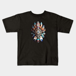 Mosaic Feather Bundle Kids T-Shirt